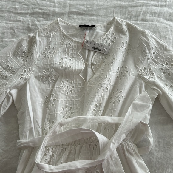 NWT J. Crew 3/4 sleeves eyelet dress - Size XS - Picture 5 of 6
